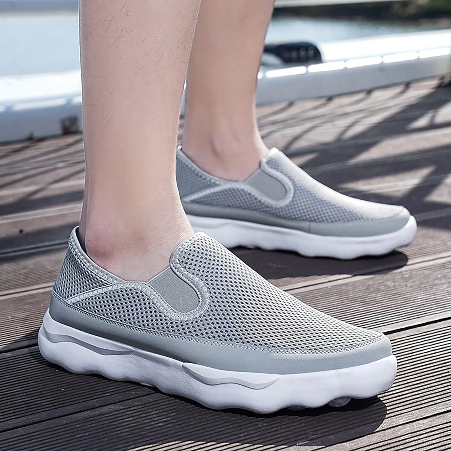 2025 Korean New Men's Hollow Breathable Mesh Casual Summer Fashion Sport Shoe Sneaker for Men Walking Shoes