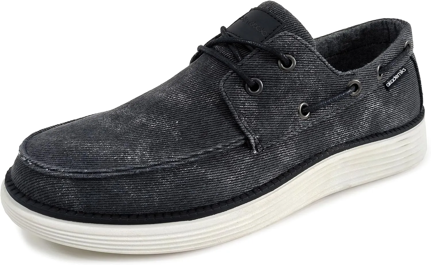 AKADEMIKS Men's Knox Boat Shoe, Casual Slip-On Deck Shoes for Men, Classic Style & Comfortable Fit