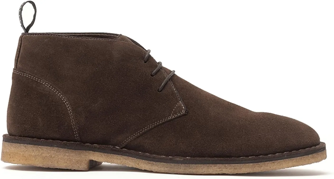Anthony Veer George Ankle Chukka Boots for Men | Lace-up Mid-Top | Made with Premium Calfskin Suede | Original Crepe Outsole & Removable Leather Cushioned Footbed