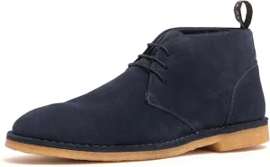 Anthony Veer George Ankle Chukka Boots for Men | Lace-up Mid-Top | Made with Premium Calfskin Suede | Original Crepe Outsole & Removable Leather Cushioned Footbed