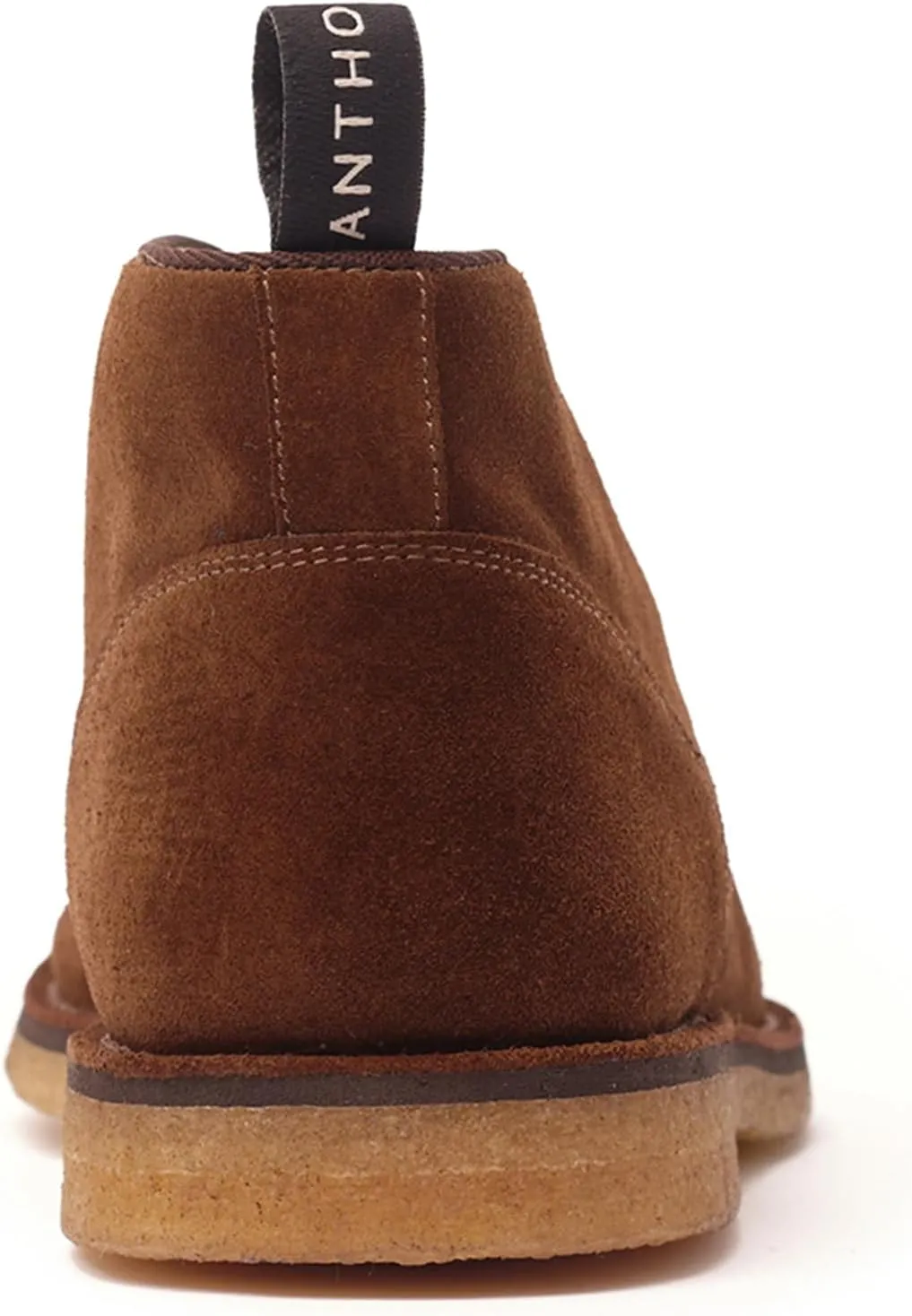 Anthony Veer George Ankle Chukka Boots for Men | Lace-up Mid-Top | Made with Premium Calfskin Suede | Original Crepe Outsole & Removable Leather Cushioned Footbed