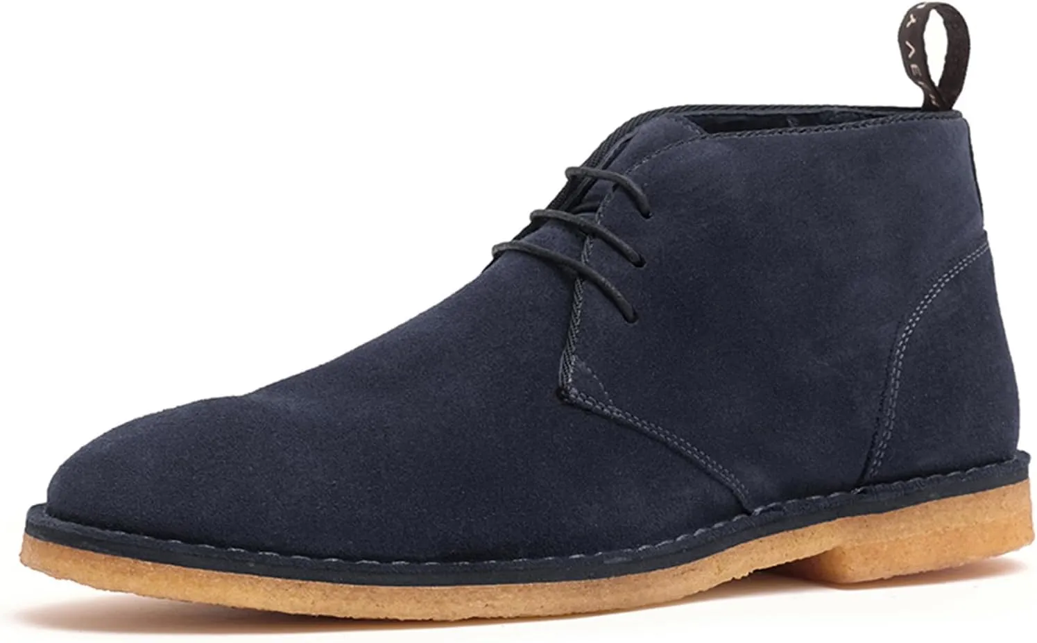Anthony Veer George Ankle Chukka Boots for Men | Lace-up Mid-Top | Made with Premium Calfskin Suede | Original Crepe Outsole & Removable Leather Cushioned Footbed