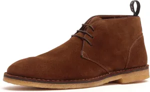 Anthony Veer George Ankle Chukka Boots for Men | Lace-up Mid-Top | Made with Premium Calfskin Suede | Original Crepe Outsole & Removable Leather Cushioned Footbed