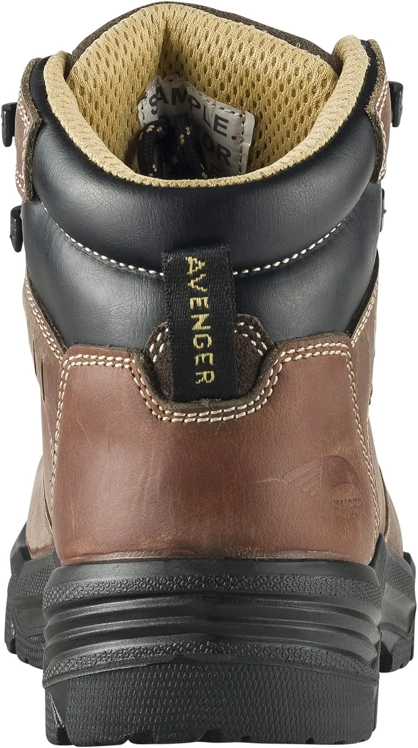 Avenger Foundation Women's Carbon Fiber Toe Puncture-Resistant Waterproof Work Boots