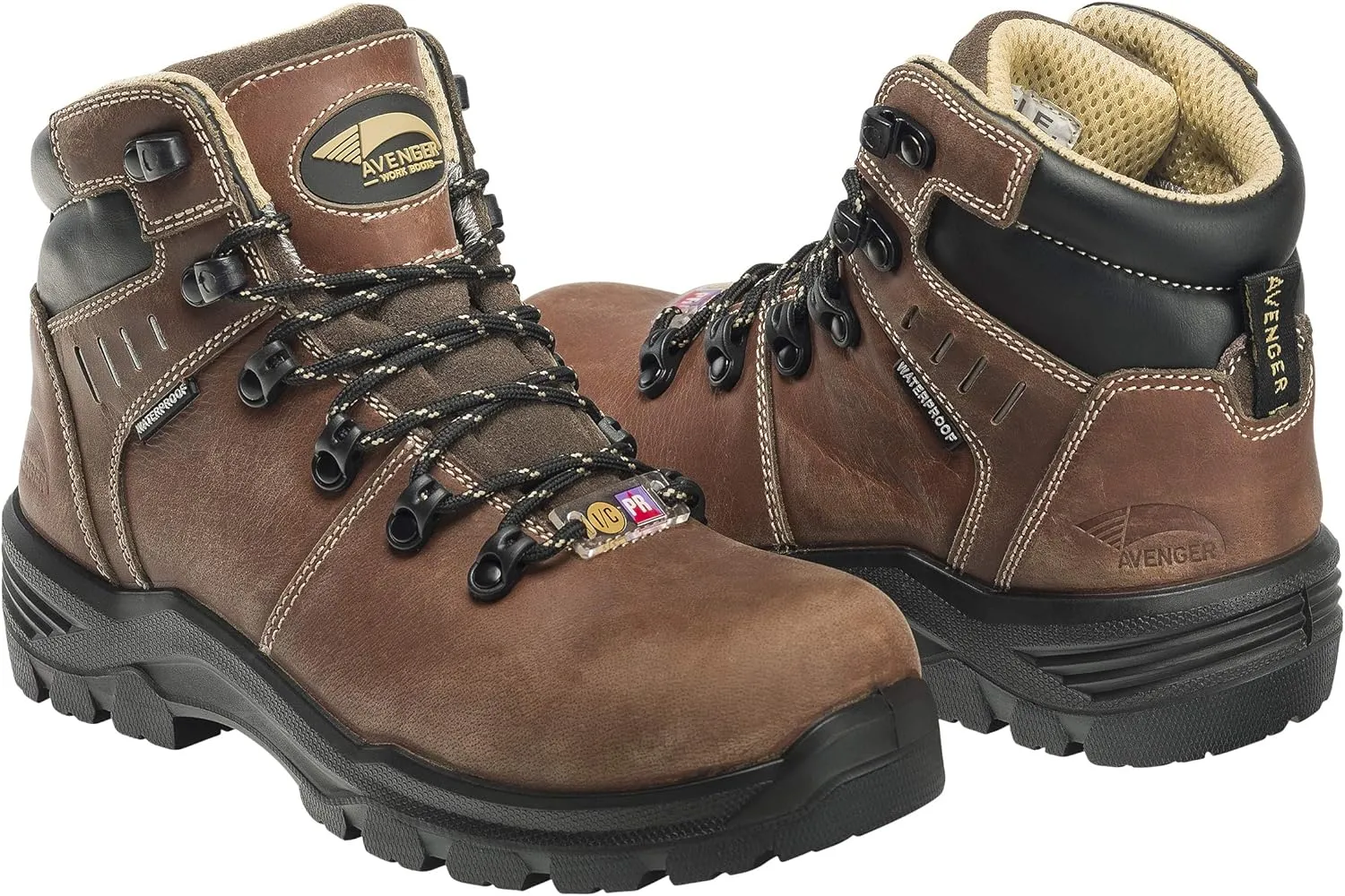 Avenger Foundation Women's Carbon Fiber Toe Puncture-Resistant Waterproof Work Boots