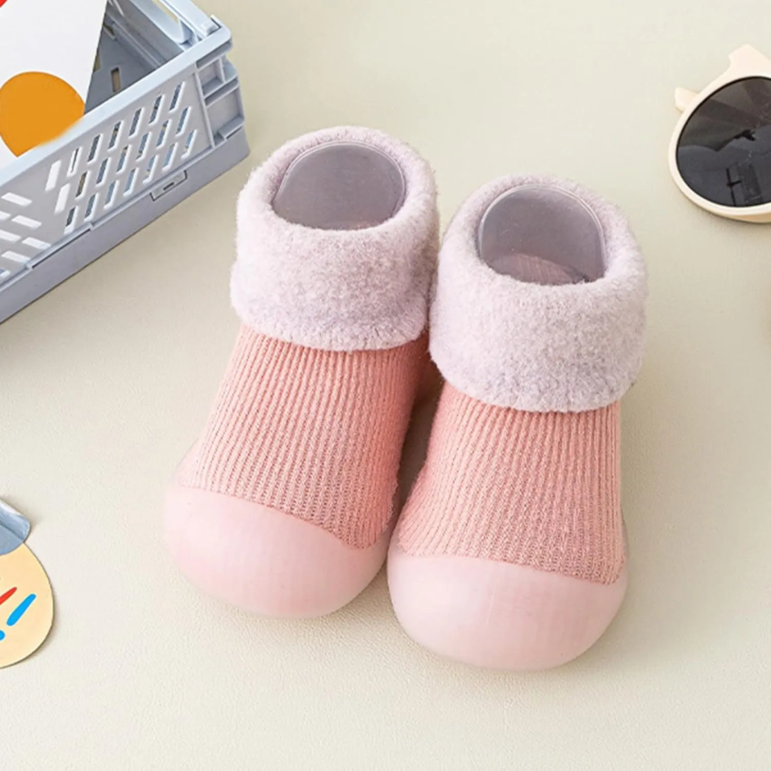Baby Girl Shoes Children Todller Shoes Baby Boys Girls Non Slip Flat Socks Shoes Lightweight Comfortable Cute Cute B