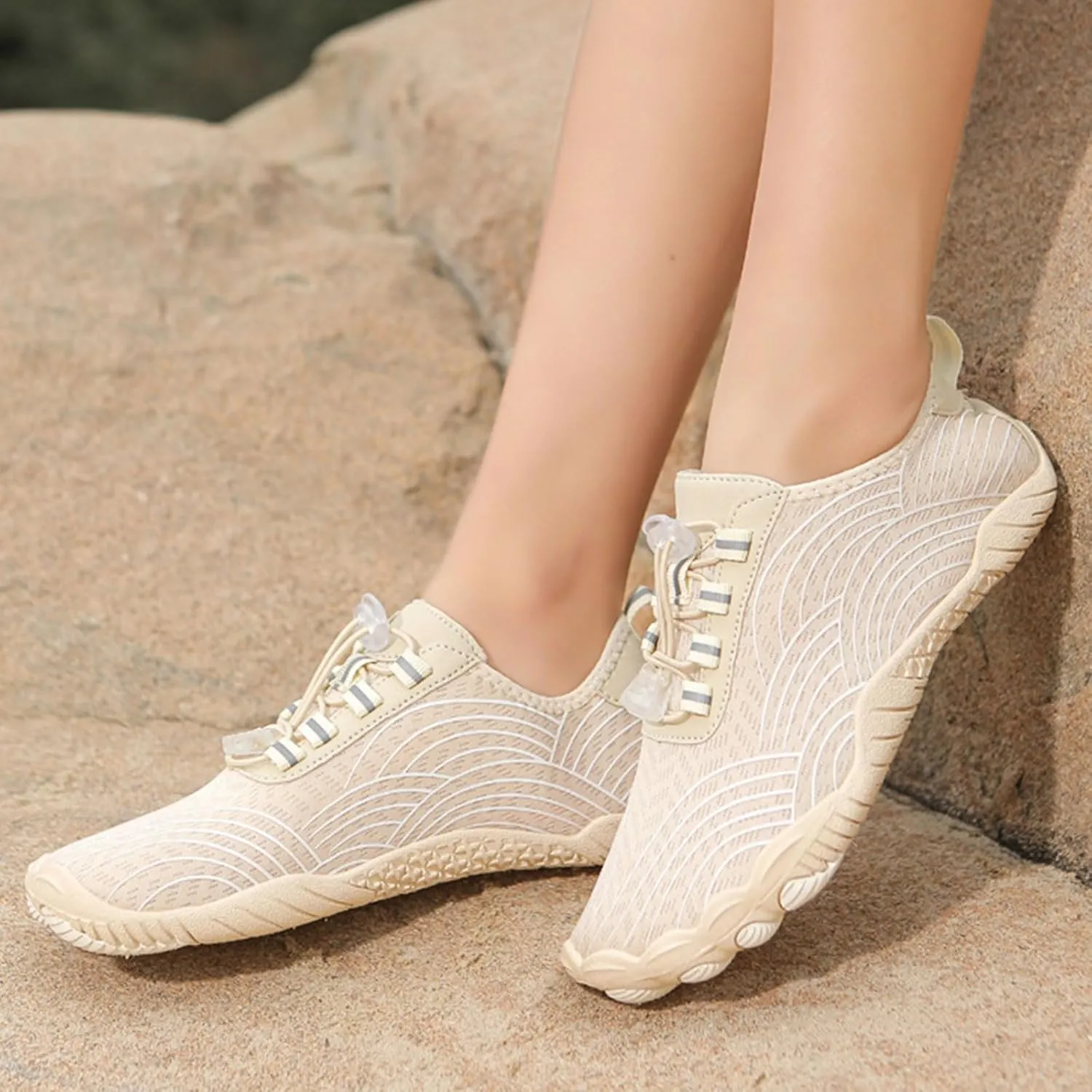 Barefoot Shoes Women Walking Comfortable Summer Shoes Hiking Footwear Barefoot Slip On Water Resistant Wide Toe Box Sneakers Grounded Footwear Zero Drop Low Top Sneakers Lightweight Casual Shoe