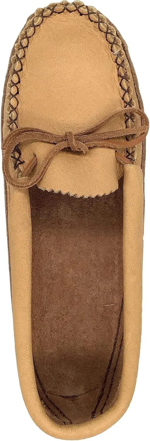 Bastien Industries Women's Moose Hide Leather with Heavy Oil Tan Sole Earthing Moccasins