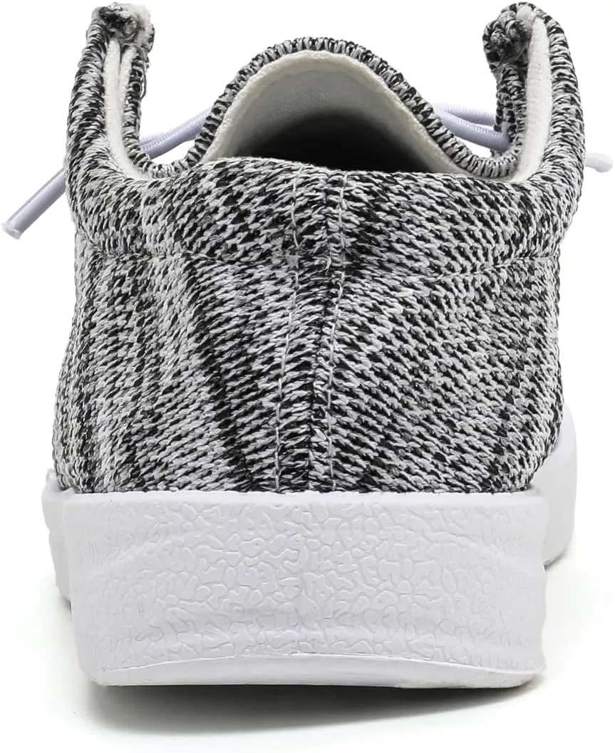 Betrue Kids Boys Girls Breathable Loafers Slip-On Casual Canvas Boat Shoes Lightweight Lace Up Loafers(Little Kid/Big Kid)