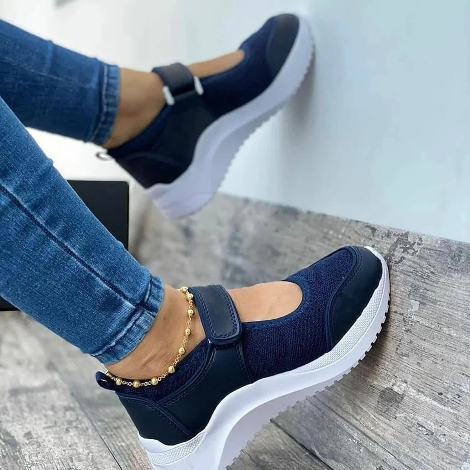 Black Running Sneakers for Women Slip Resistant Women's Black Work Shoes Size 9 Black Lace Up Workout Shoes Women Wide Width Platform Sneaker for Women Sneakers Slip On Zapatos Comodos Para Mujer
