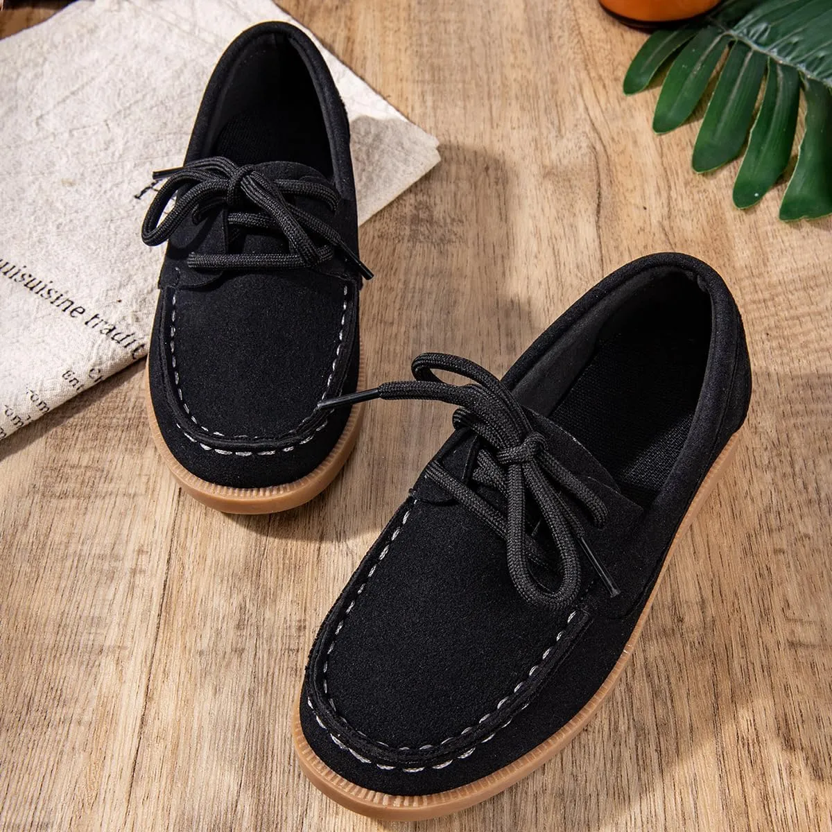 Boys Slip On School Loafers Casual Dress Boat Shoes