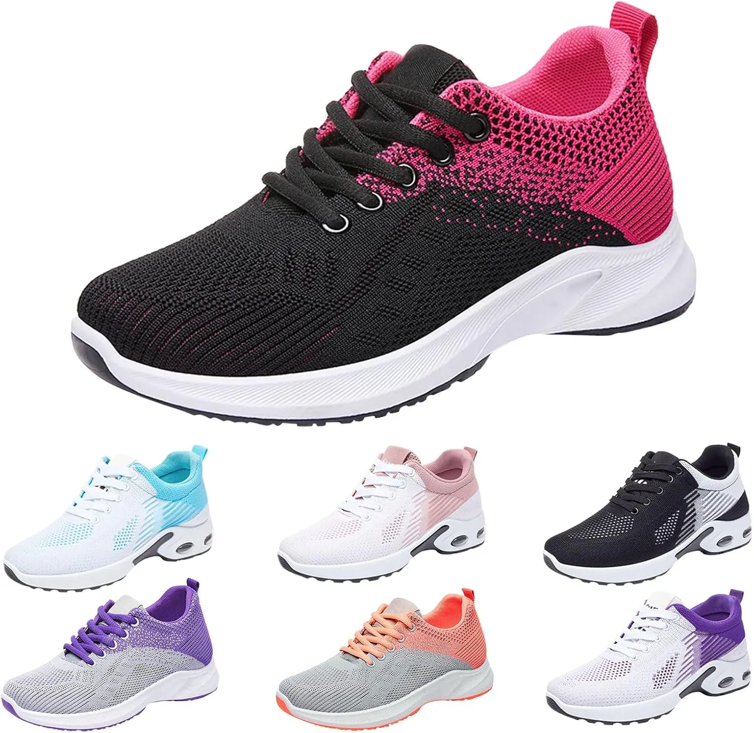Canbebig Orthopedic Shoes for Women Lightweight Tennis Walking Shoes Mesh Breathable Gym Work Fashion Sneakers with Arch Support