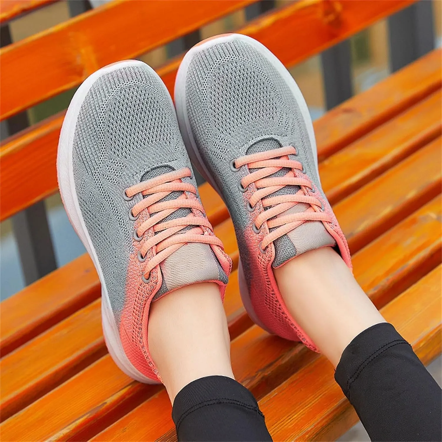 Canbebig Orthopedic Shoes for Women Lightweight Tennis Walking Shoes Mesh Breathable Gym Work Fashion Sneakers with Arch Support