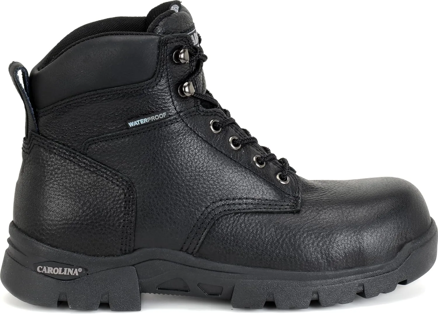 Carolina Circuit 6" Composite Toe Waterproof Work Boots for Men - Leather Upper with EVA Footbed and Oil- & Slip-Resistant Rubber Outsole, EH-Rated