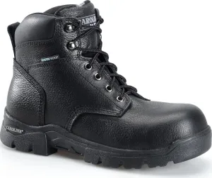 Carolina Circuit 6" Composite Toe Waterproof Work Boots for Men - Leather Upper with EVA Footbed and Oil- & Slip-Resistant Rubber Outsole, EH-Rated