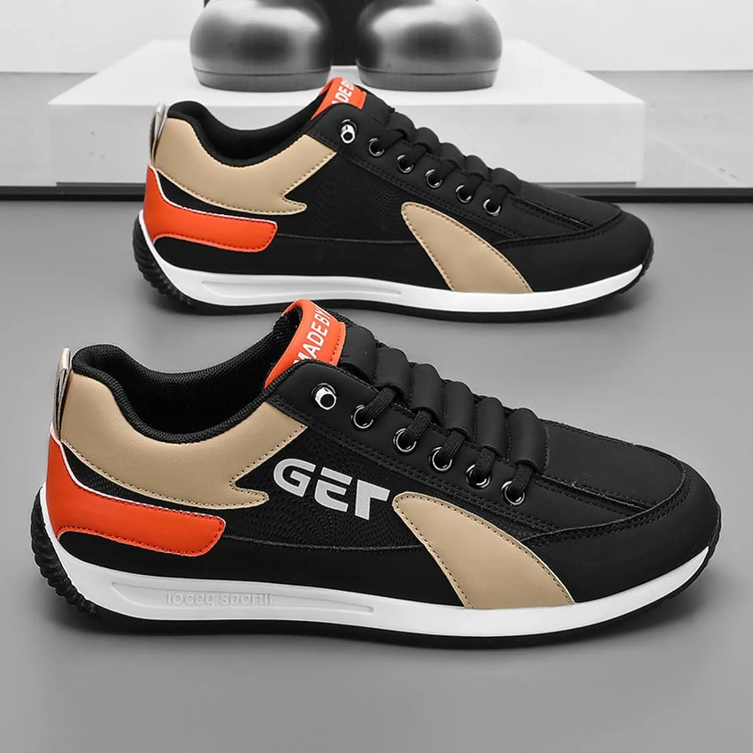 Casual Dress Shoes Sports Shoes Spring New Foreign Trade Men's Lace Up Running Fashion