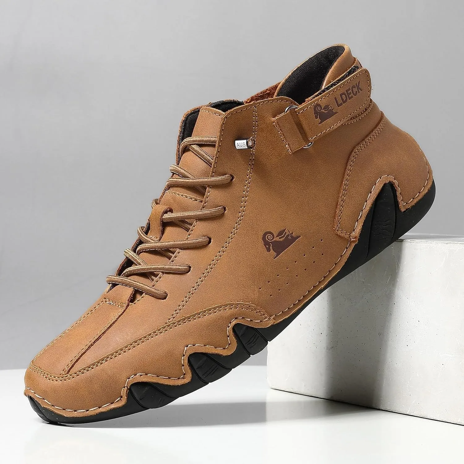 Casual Walking Shoes Boots Spring/Summer Border Popular High Top Men's Shoes Men's Casual Short Boots