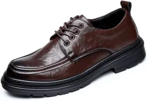 Classic Men's Leather Dress Shoes Formal Business Lace Up Men Derby Shoes Wingtip Brogue Shoes for Men(10)