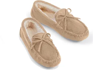 Collections Etc Women's Faux Suede Moccasins