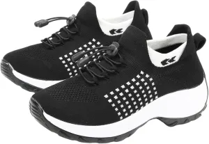 Comfort Wear Orthowear Shoes for Women,Orthopedic Walking Sock Sneakers Breathable Comfortable Plantar Fasciitis Mesh Non Slip-On Air Cushion Running Sneakers Comfort Athletic Shoe