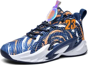 Cool Color Matching Lace up Basketball Shoes for Men Women Travel Hiking Shoes