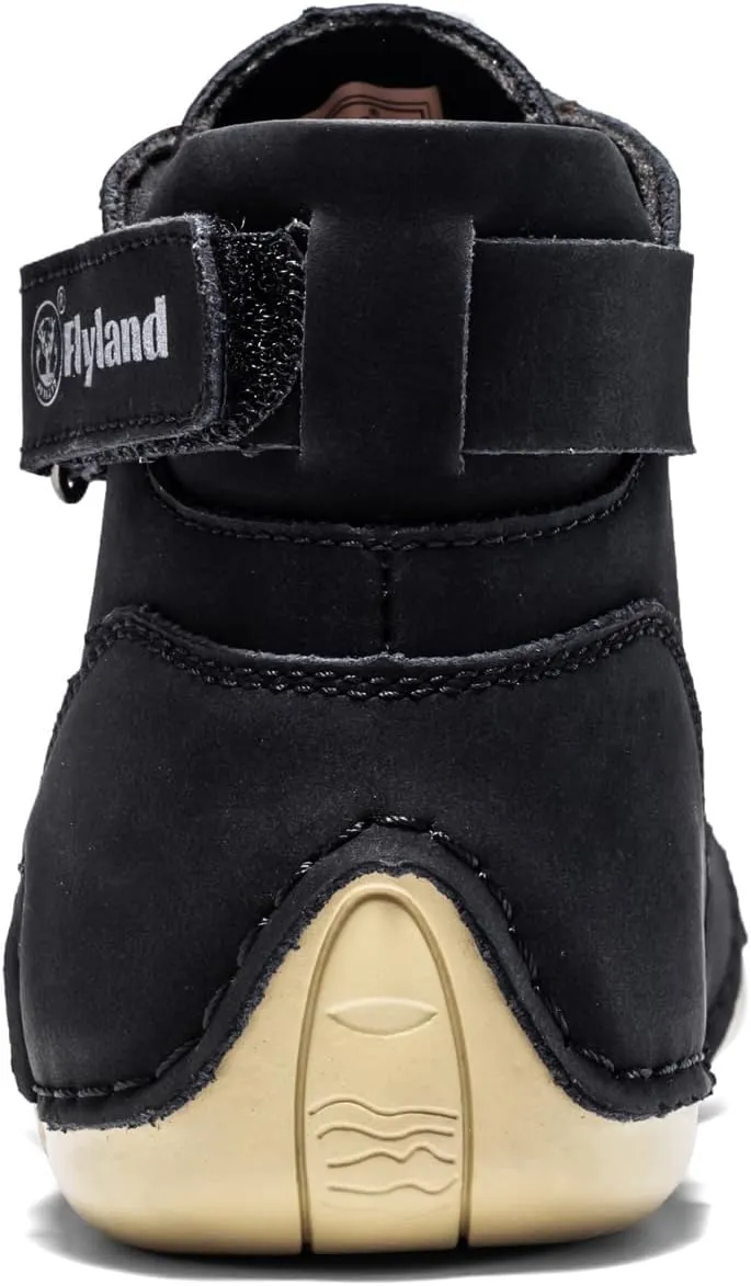 FLYLAND Women's Casual Leather Fashion Sneakers Handmade Ankle Chukka Boots Lightweight Slip-On Loafers Walking Driving Shoes