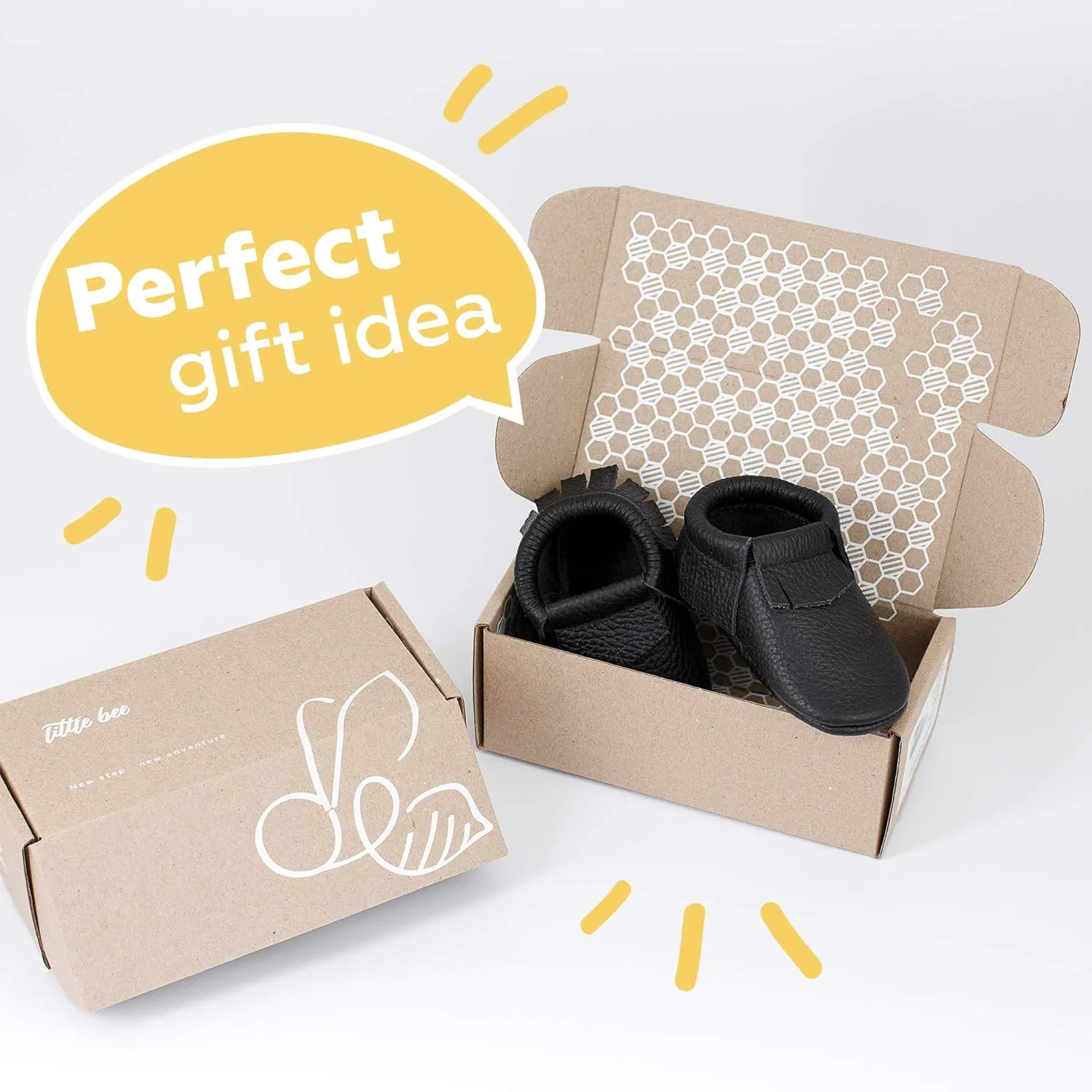 Fringe Baby Moccasins (Italian Leather) Baby Shoes, Soft Sole Baby Shoes, Newborns, Infants & Toddlers - Handmade Genuine Leather Baby Boy Shoes, Baby Girl Shoes