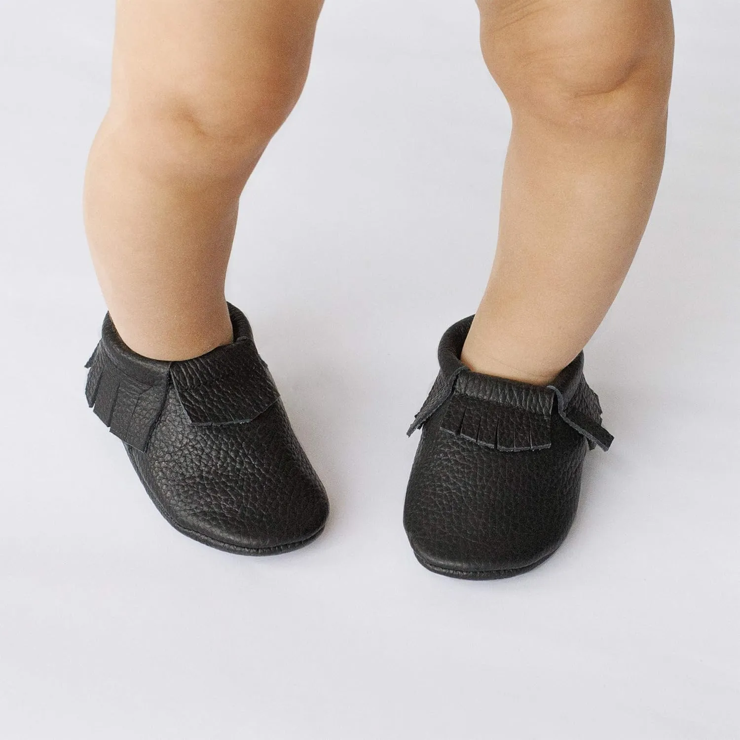 Fringe Baby Moccasins (Italian Leather) Baby Shoes, Soft Sole Baby Shoes, Newborns, Infants & Toddlers - Handmade Genuine Leather Baby Boy Shoes, Baby Girl Shoes