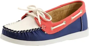Girl's Fashion Slip On Patriotic Boat Shoes Sz: