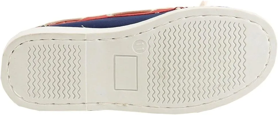 Girl's Fashion Slip On Patriotic Boat Shoes Sz: