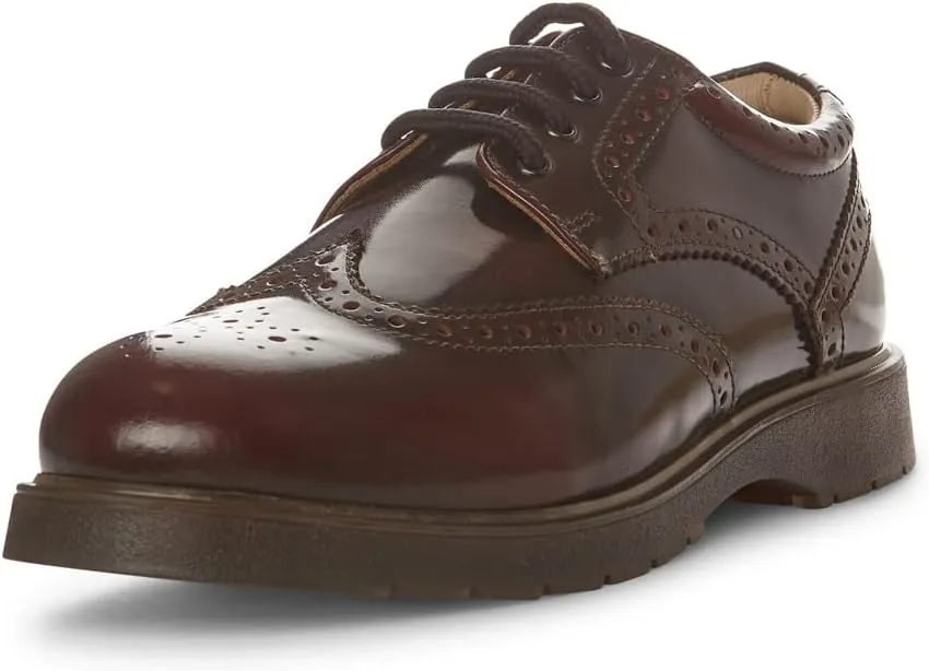 Grafters Mens Brogue Shoes Burgundy Size US 9