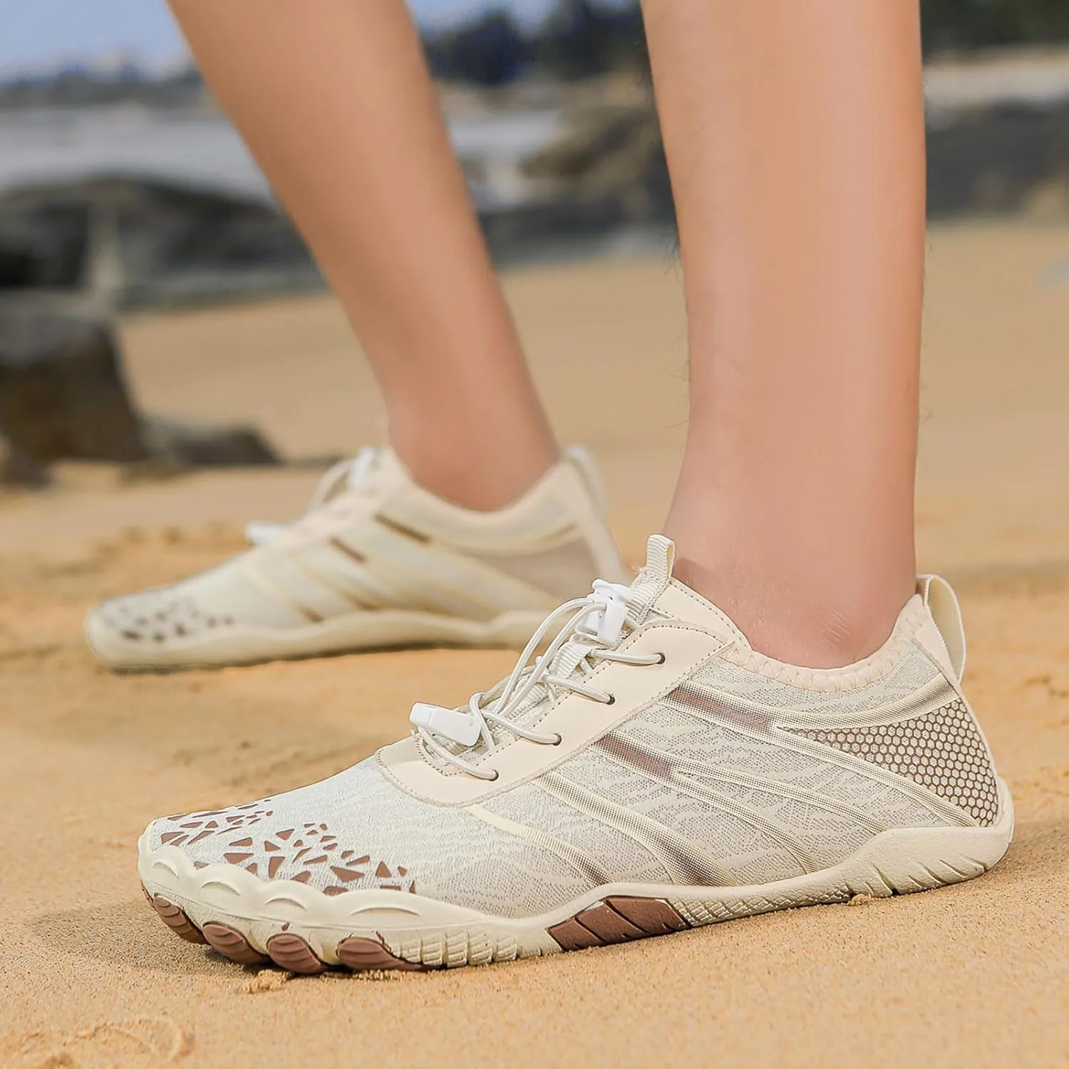 Grounded Barefoot Shoes for Men Women, Toe Shoes with Zero Drop, Non Slip Workout Shoes for Women Mens, Hiking Water Shoes, Barefoot Shoes as Neuropathy Shoes