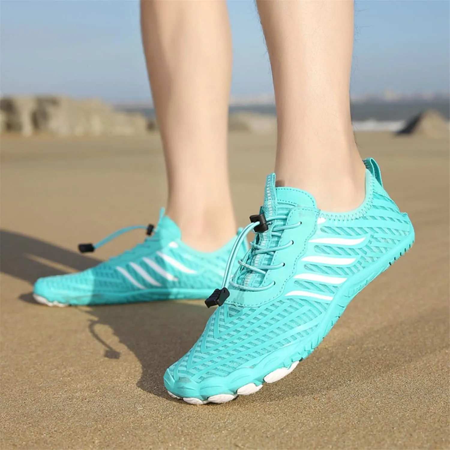 Grounded Footwear for Men Women Summer Lightweight Slip On Quick Dry Barefoot Shoes Sneakers Comfortable Breathable Wide Toe Box Water Shoes Outdoor Hiking Footwear