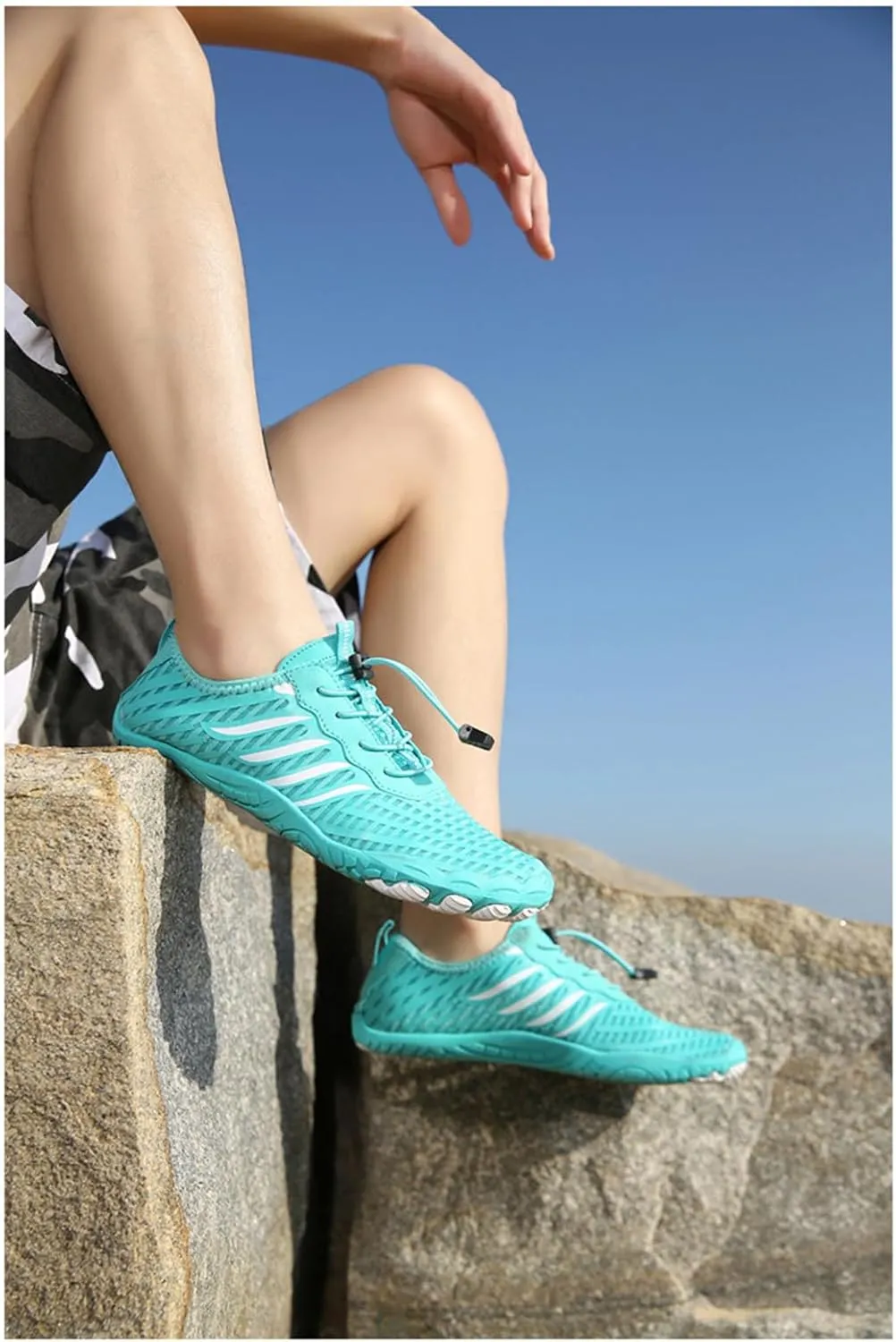 Grounded Footwear for Men Women Summer Lightweight Slip On Quick Dry Barefoot Shoes Sneakers Comfortable Breathable Wide Toe Box Water Shoes Outdoor Hiking Footwear