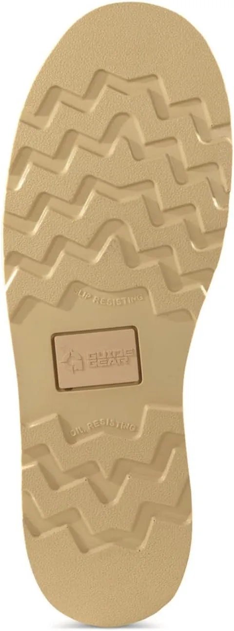 Guide Gear 8 Wedge Moc Toe Waterproof Work Boots for Men, Leather Construction Mid-High Shoes, Moisture-Wicking Lining