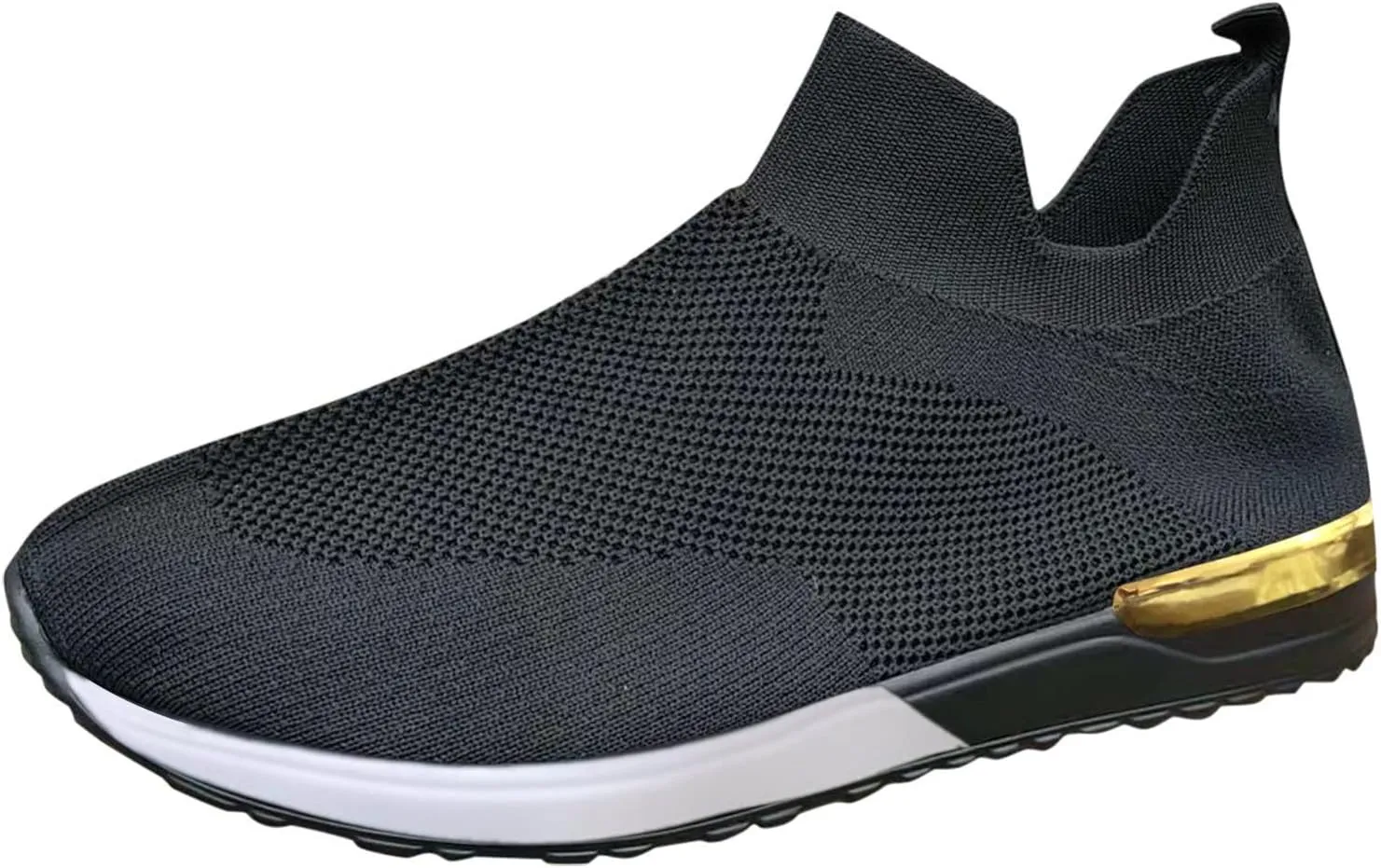 High Top Wedge Sneakers for Women Size 12 Size 9 Women's Slip Resistant Shoes Black Slip On Shoes Women Wide Width White Chunky Platform Sneakers for Women Slip On Walking Shoes with Arch Support
