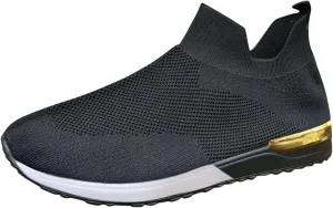 High Top Wedge Sneakers for Women Size 12 Size 9 Women's Slip Resistant Shoes Black Slip On Shoes Women Wide Width White Chunky Platform Sneakers for Women Slip On Walking Shoes with Arch Support