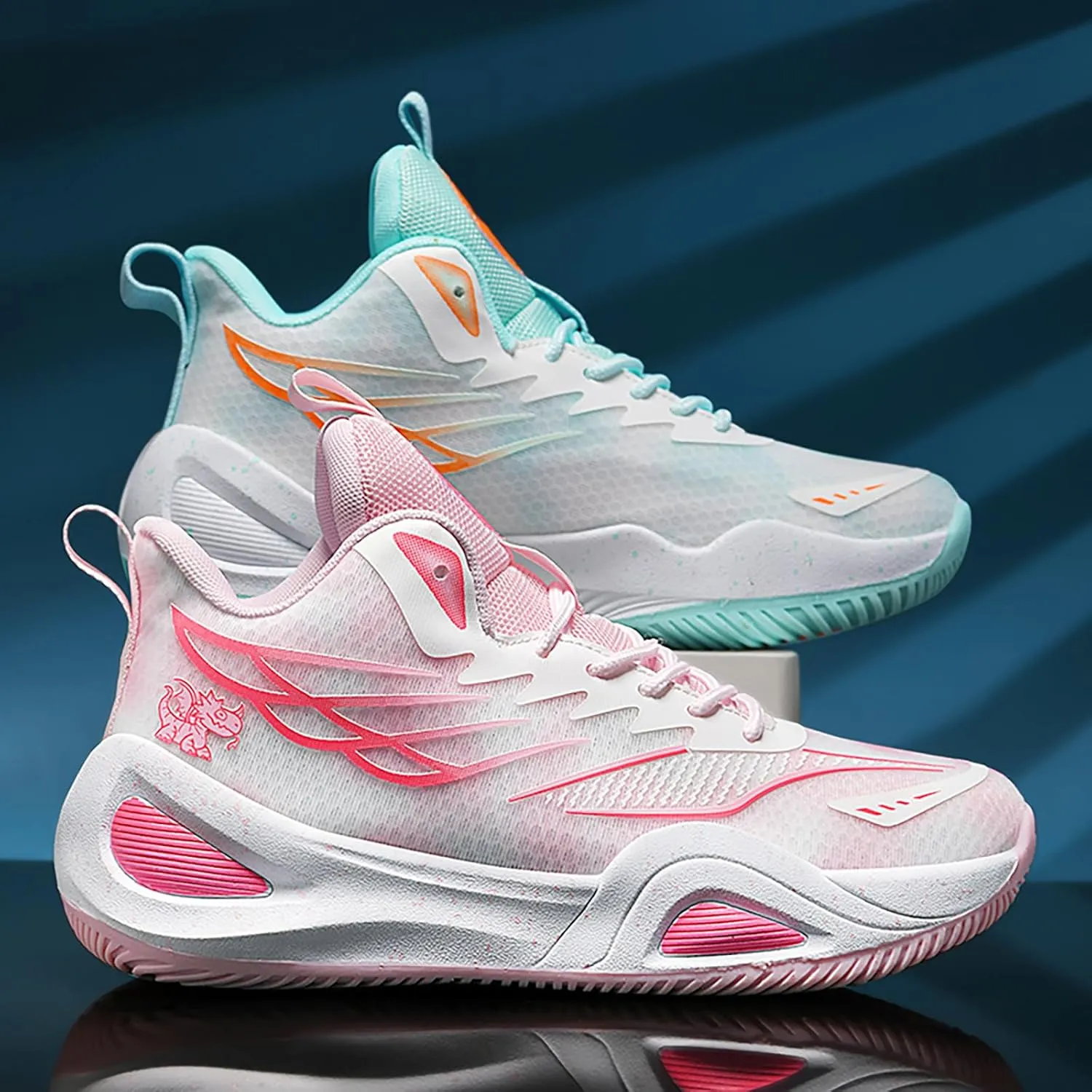 High Top Womens Mens Basketball Shoes Breathable Non Slip Outdoor Sneakers Comfortable Fashion Athletic Training Sport Shoes