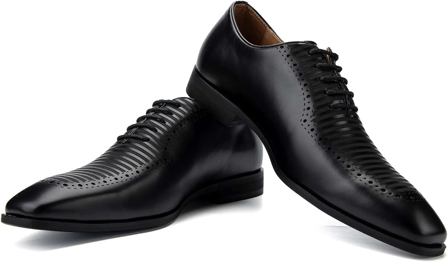 JITAI Mens Oxford Shoes Mens Casual Dress Shoes Lace Up Fashion Shoes Formal