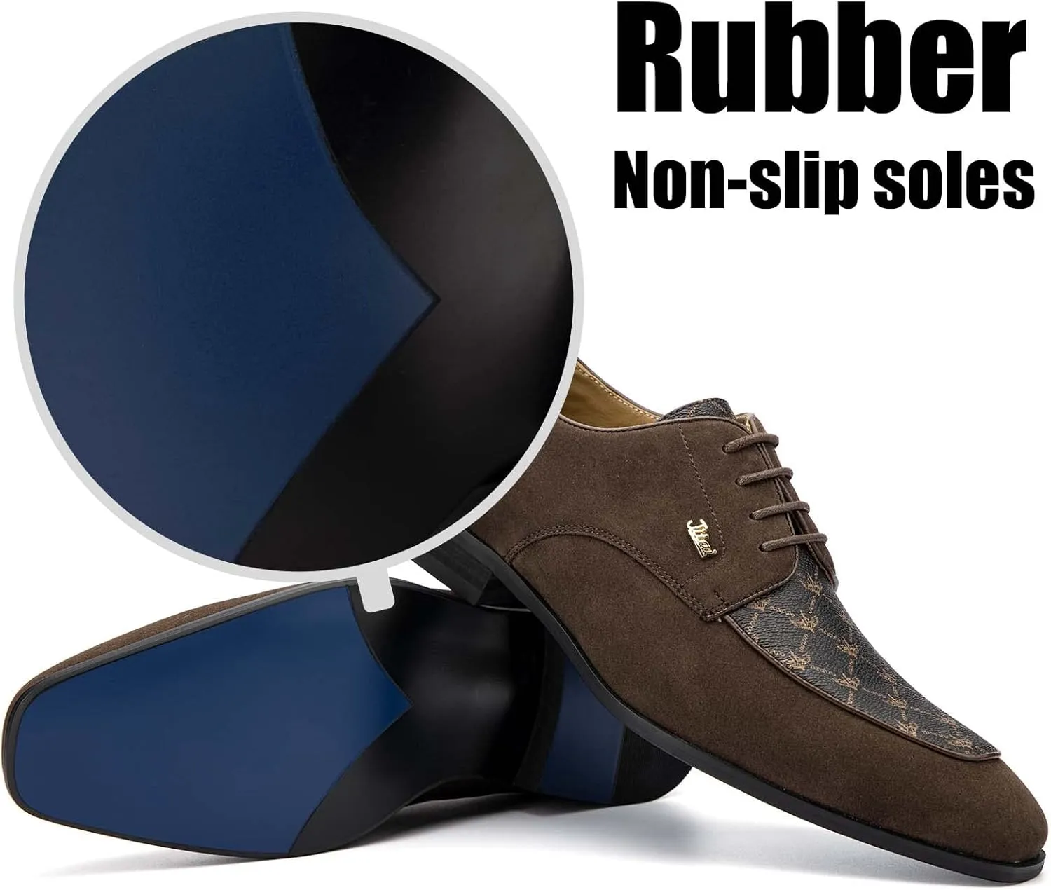 JITAI Mens Oxford Shoes Mens Casual Dress Shoes Lace Up Fashion Shoes