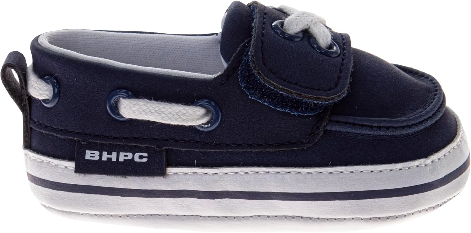 Josmo Baby Infant Loafer Shoes Slipon Closure - Lightweight Boat Shoe for Boys Newborn (Sizes: 2-4 Infants)
