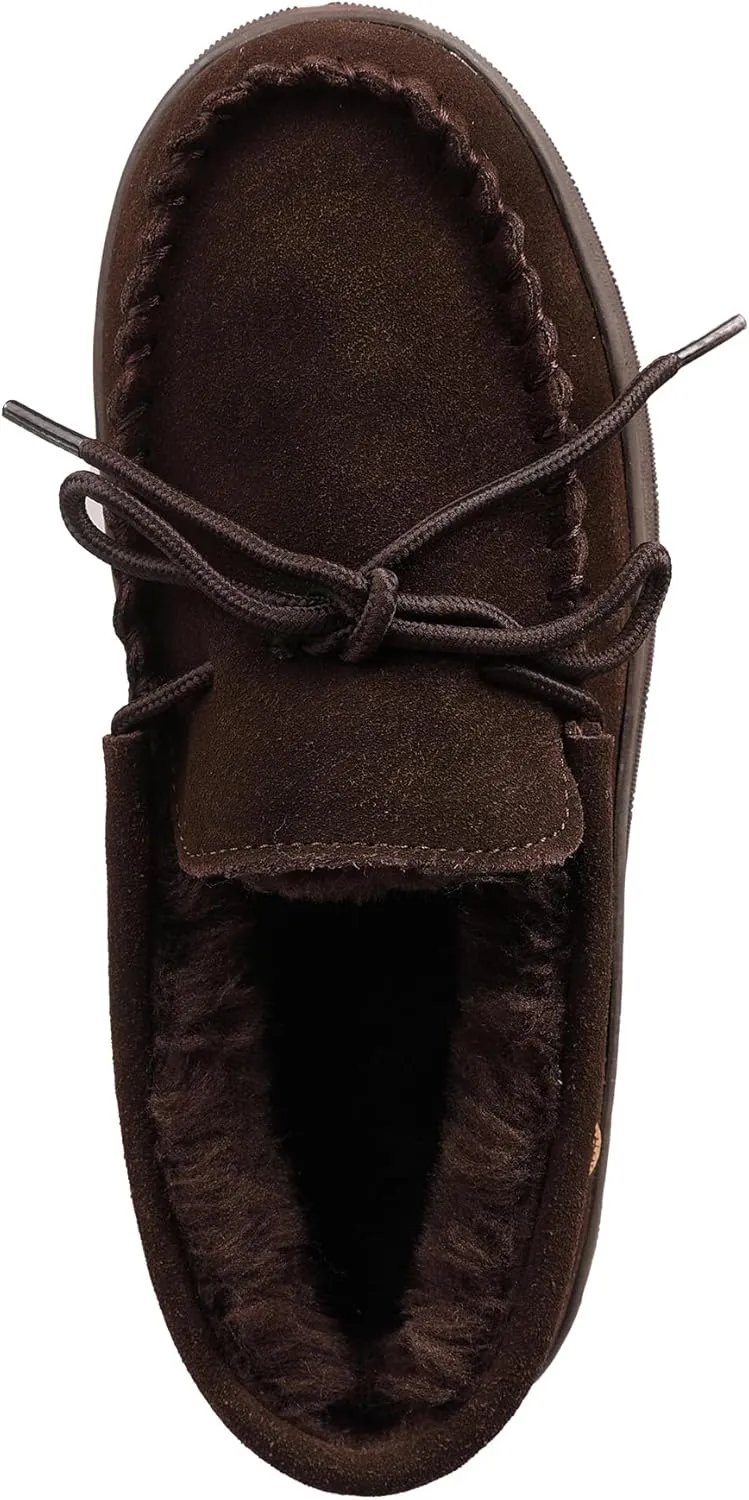 Lamo Women's Lana Moccasins Women - Premium Suede Upper, Luxurious Faux Fur Lining, Ortholite Foam Footbed with Australian Sheepskin, TPR Outsole - New Upgraded Women's Moc