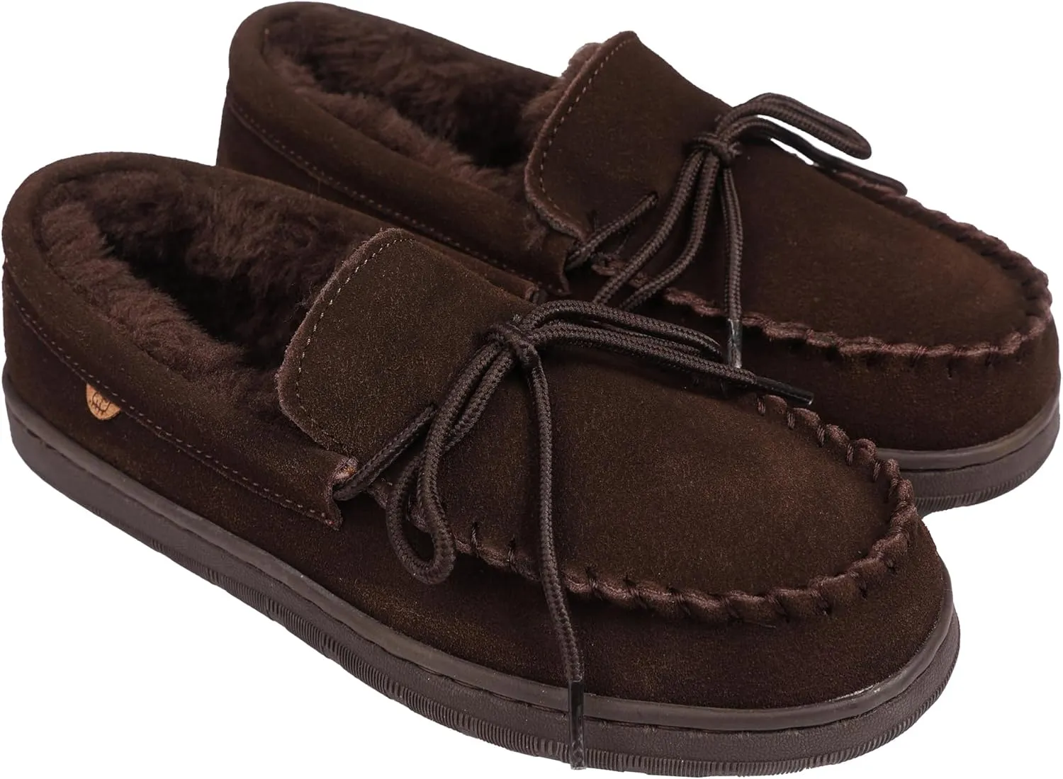 Lamo Women's Lana Moccasins Women - Premium Suede Upper, Luxurious Faux Fur Lining, Ortholite Foam Footbed with Australian Sheepskin, TPR Outsole - New Upgraded Women's Moc