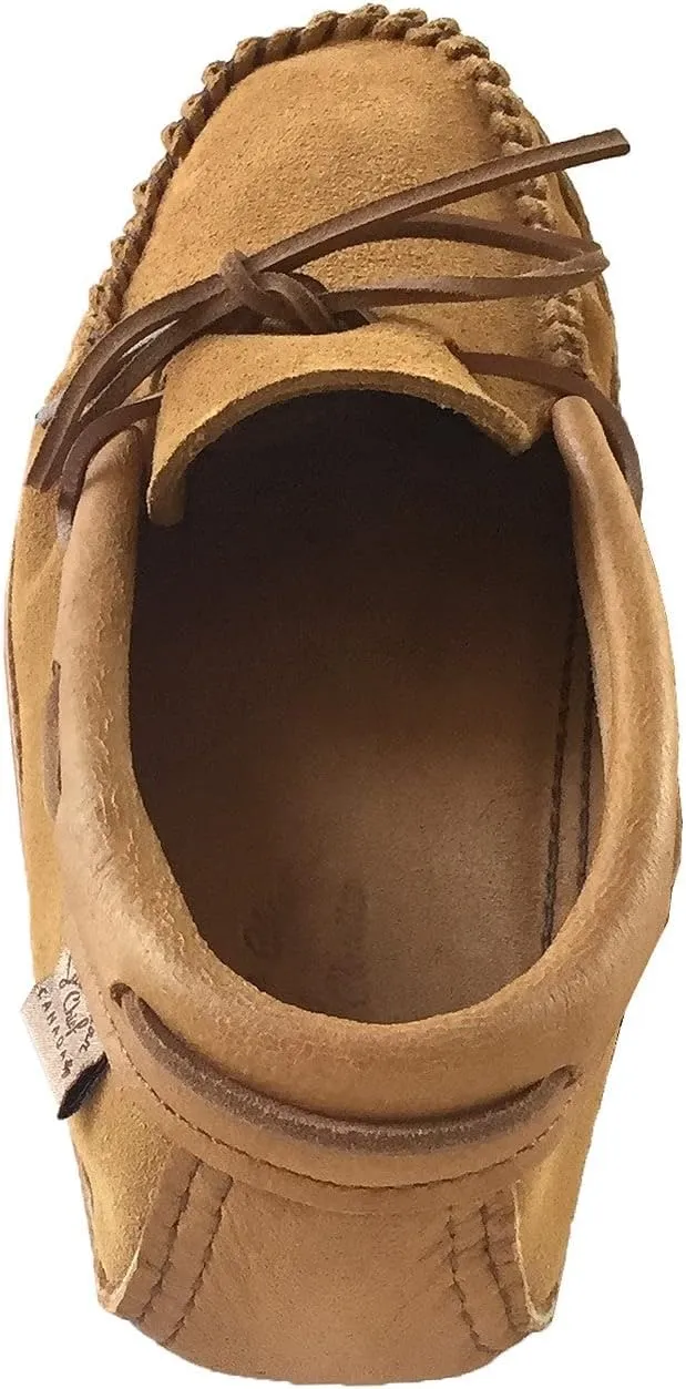 Laurentian Chief Men's Suede Moccasins with Moose Hide Trim