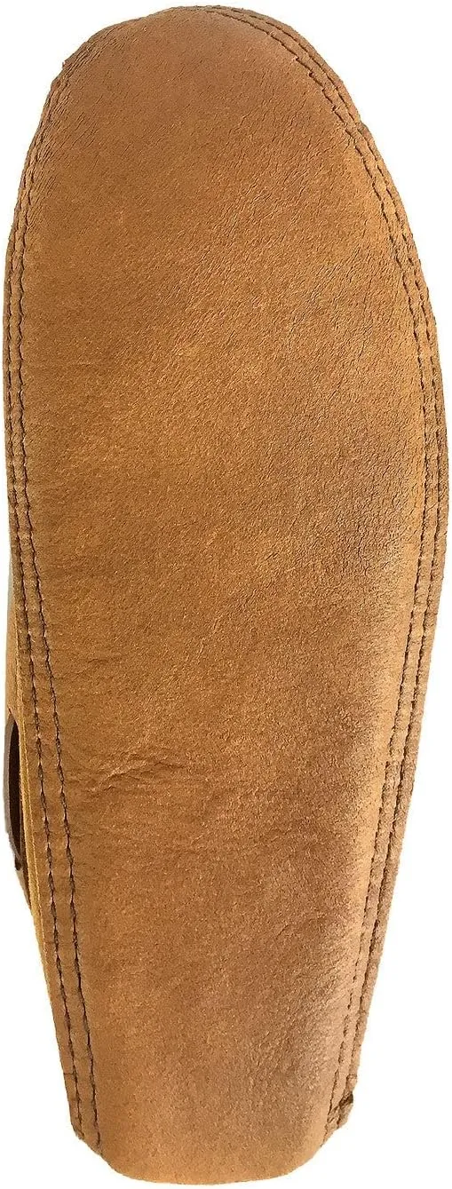 Laurentian Chief Men's Suede Moccasins with Moose Hide Trim