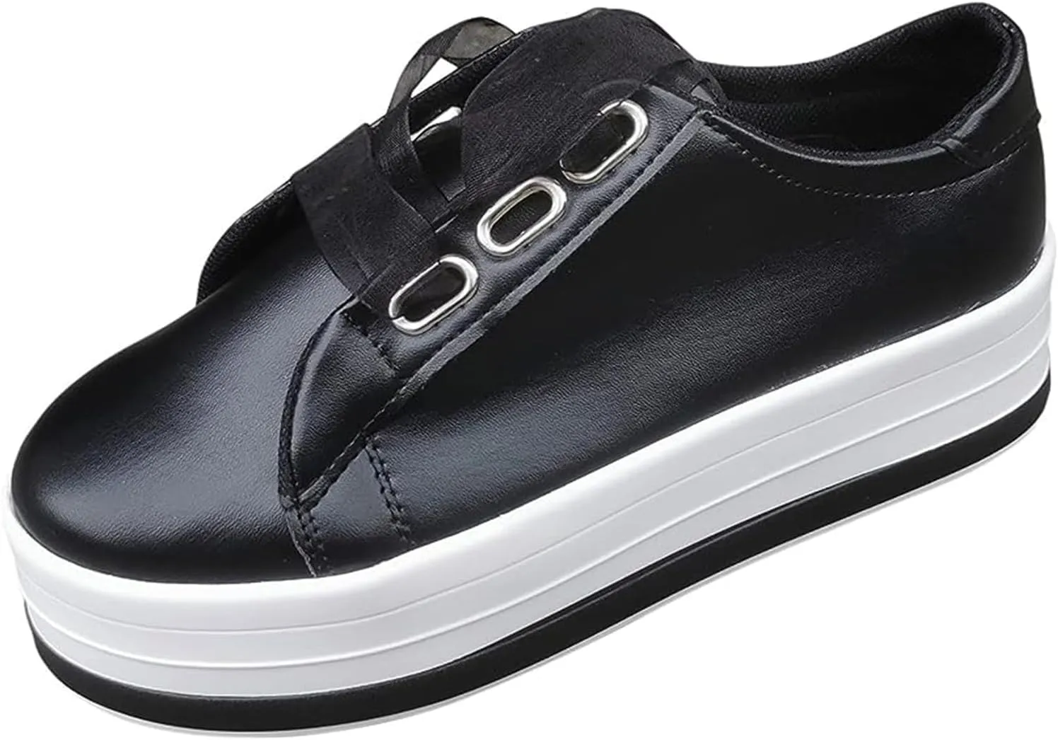 Lausiuoe Shoes for Women Dressy Comfortable Leather Shoes Low Cut Slip On Sneaker Casual Walking Classic Fashion Flat Loafers