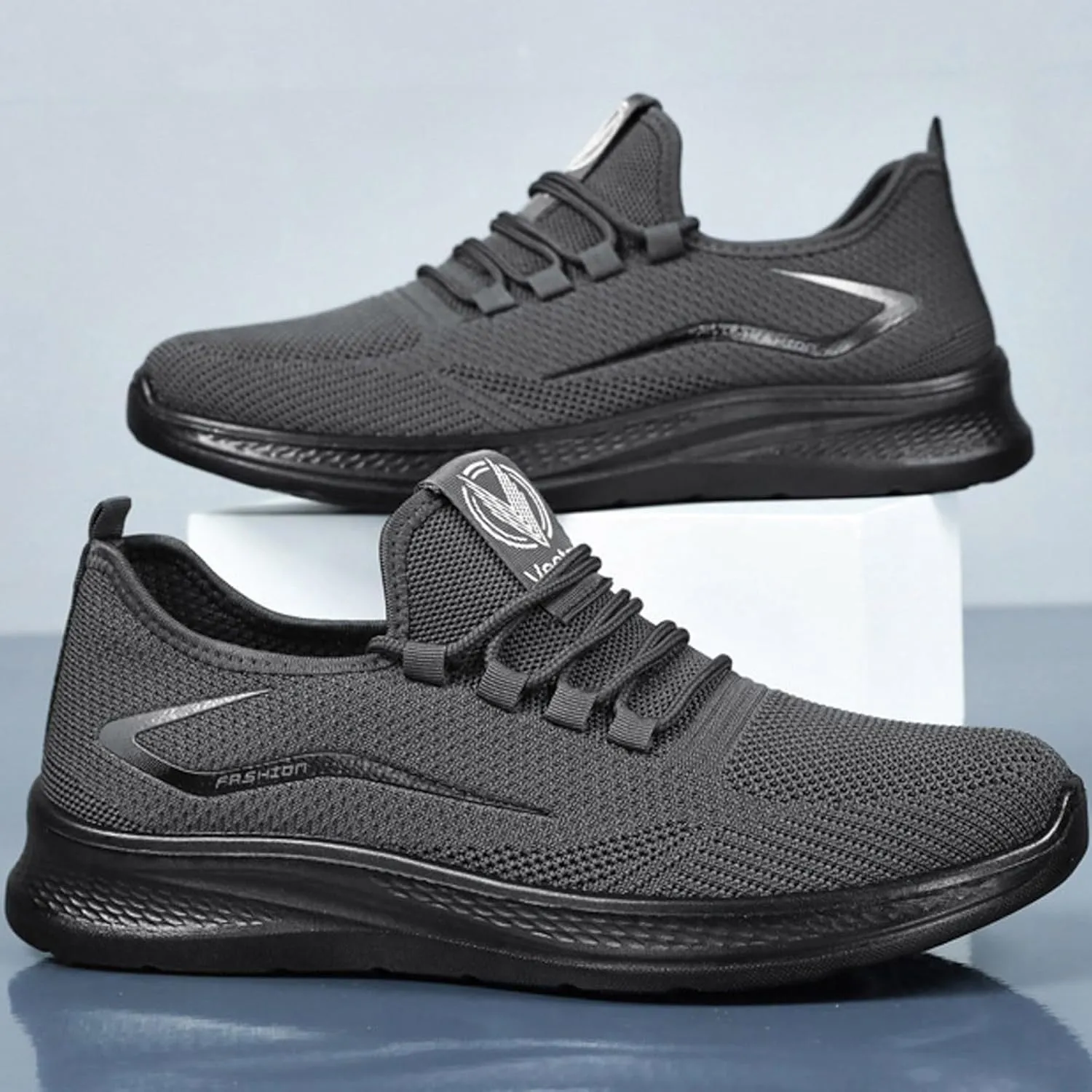 Lightweight Arch Support Sneakers for Men Lace Up Comfortable Light-Weight Shoe Arch Support Plantar Fasciitis