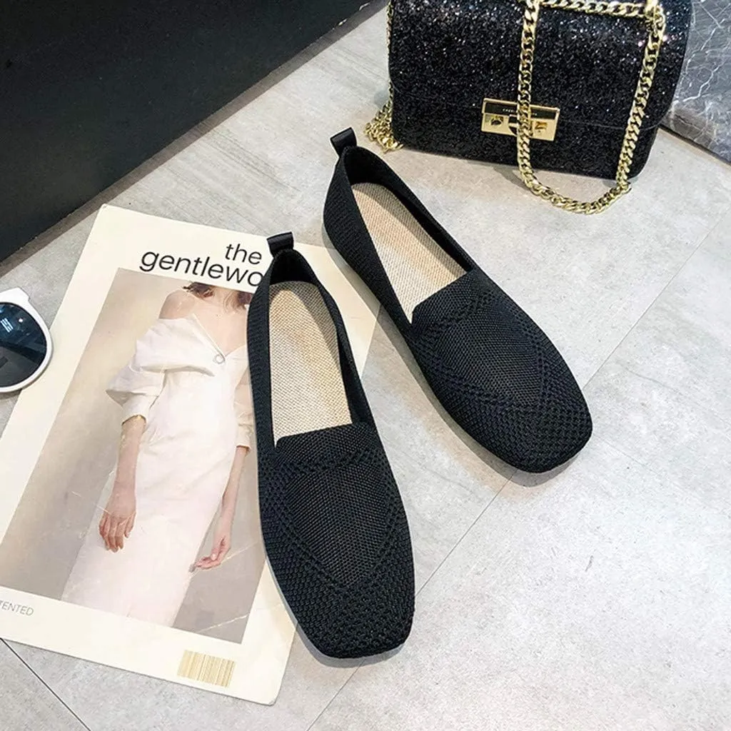 Loafer Women's Slip on Cute Loafer Slip on Ballet Flat Women's Comfort Penny Loafers with Arch Support