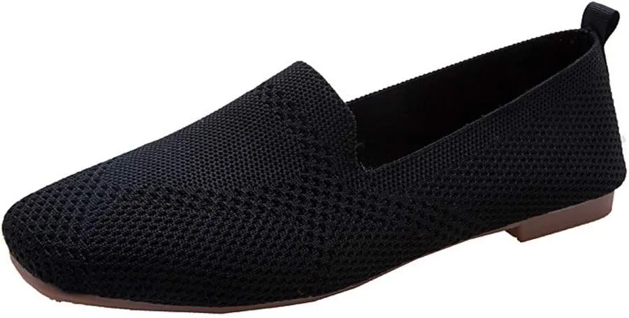 Loafer Women's Slip on Cute Loafer Slip on Ballet Flat Women's Comfort Penny Loafers with Arch Support
