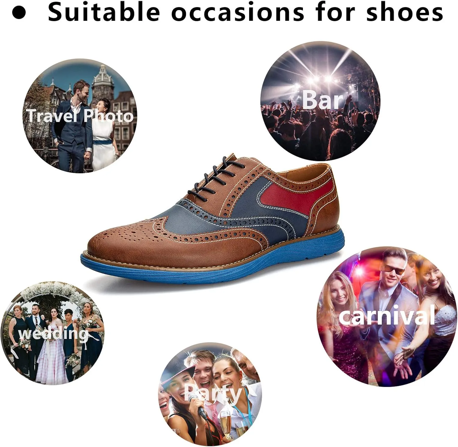 Meijiana Men's Oxford Shoes Casual Shoes for Men Casual Dress Shoes for Men